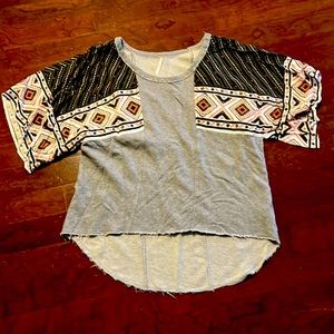 Grey Free people Blouse